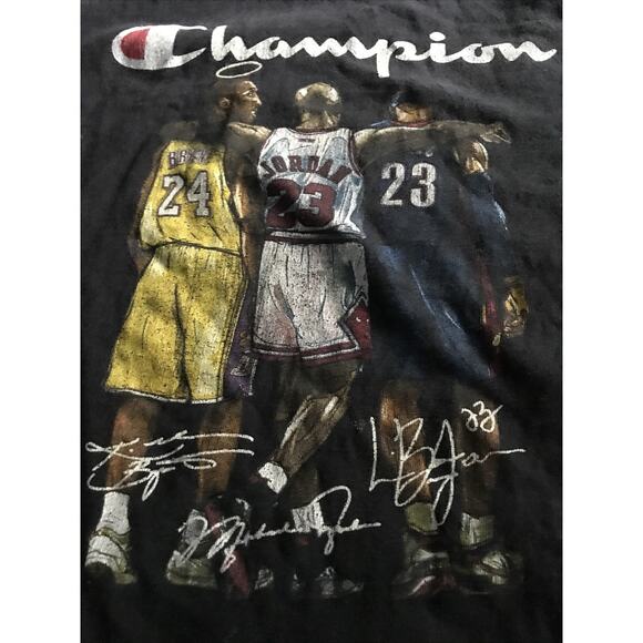 Champion Brand Tee Shirt Medium Kobe Jordan LeBron - Picture 2 of 3